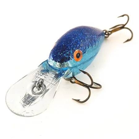 Rebel Deep Crank R Crankbait, Azul, 10,5g, Acabado Glitter, #11358