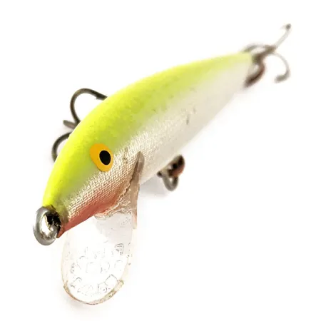 Rapala Original Floater F9 Señuelo, Chartreuse, 4g, Balsa, #11383