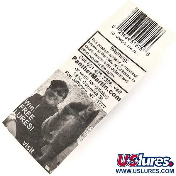 Panther Martin Weed Wing Cucharilla Antialgas, Plata, 14g, #11396