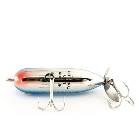 Heddon Baby Torpedo Señuelo Superficie, Plata / Azul, 7g, Hélice, #11402
