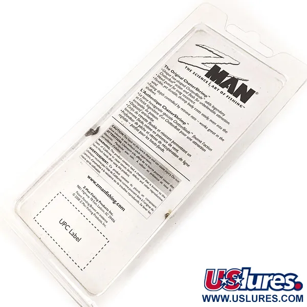 Z-Man Chatter Shrimp Chatterbait, Negro / Purpurina, 14g, Anti-algas, #11403