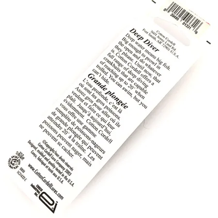 Cotton Cordell Wally Diver Señuelo Profundidad, Tiger, 7g, #11418