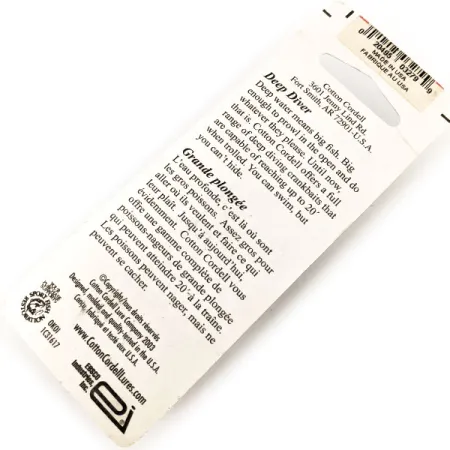 Cotton Cordell Grappler Jr Deep Diver Señuelo, Perca, 7g, #11425