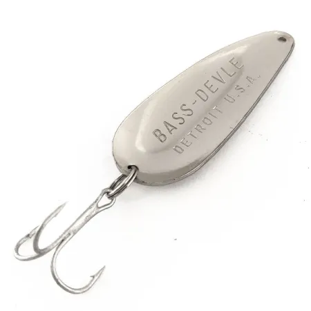 Dardevle Bass-Devle Cucharilla, Níquel, 12g, Acción oscilante, #11446
