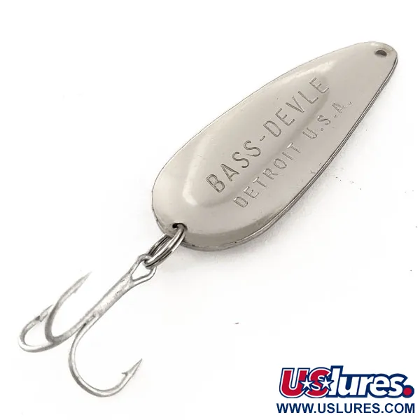 Dardevle Bass-Devle Cucharilla, Níquel, 12g, Acción oscilante, #11446