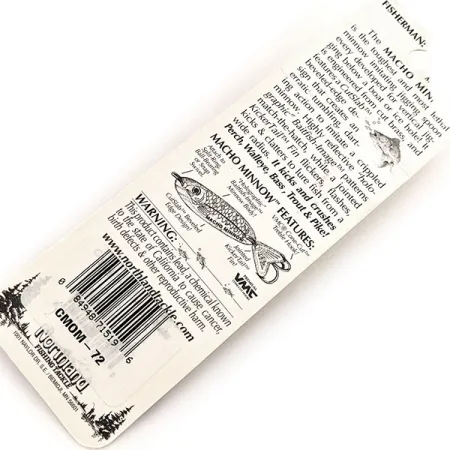 Northland Macho Minnow Jig, Rainbow Silver, 14g, KickerTail #11669