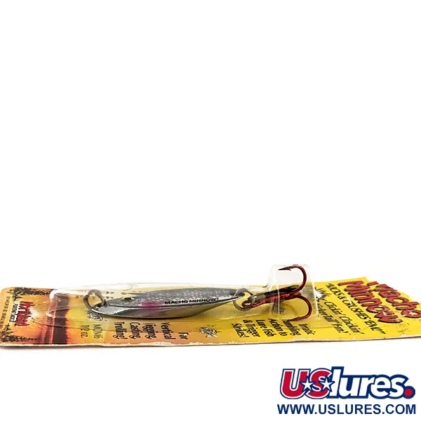 Northland Macho Minnow Jig, Plata arcoíris, 14g, KickerTail, #11456