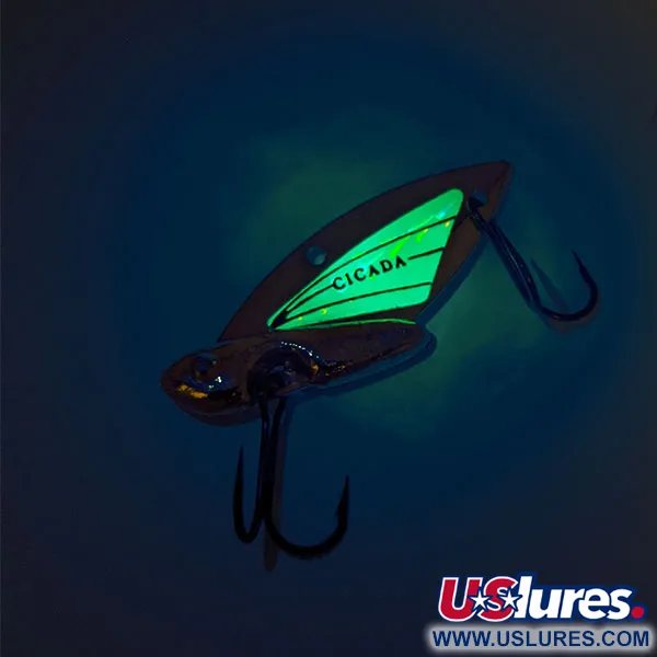 Reef Runner Cicada Señuelo, Oro / Verde, 6g, Ala Luminiscente, #11458