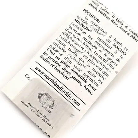 Northland Macho Minnow Jig, Azul/Glow, 11g, KickerTail, #11469