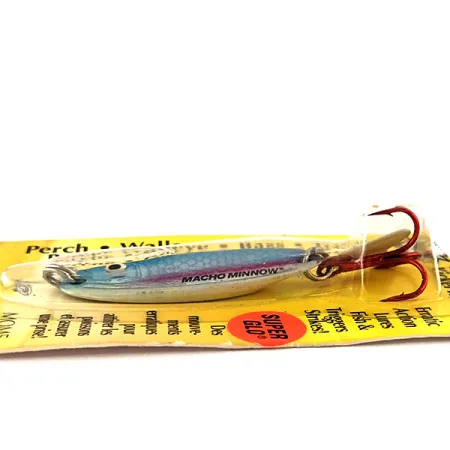 Northland Macho Minnow Jig, Azul/Glow, 11g, KickerTail, #11469