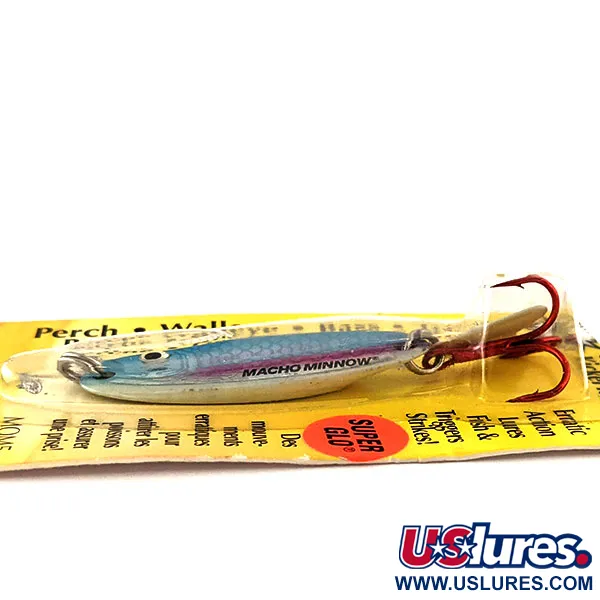 Northland Macho Minnow Jig, Azul/Glow, 11g, KickerTail, #11469