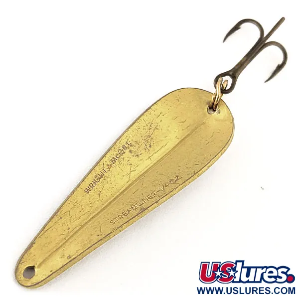 Wright & McGill Streamliner Cucharilla, Latón, 7g, Perfil Lágrima, #11496