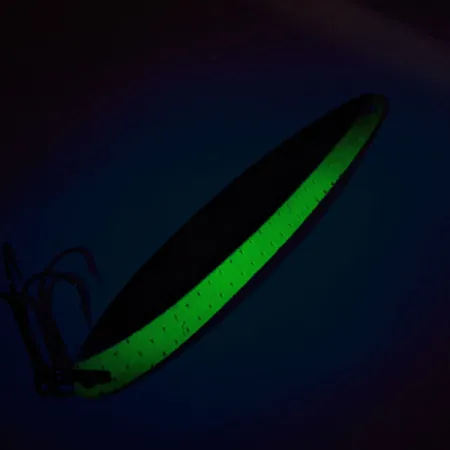 Bay De Noc Laker Taker UV Cucharilla, Níquel / Verde claro, 21g, UV, #11507