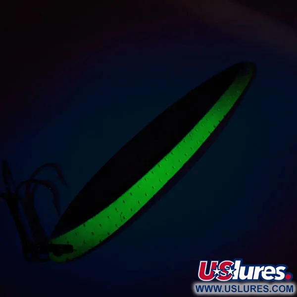Bay De Noc Laker Taker UV Cucharilla, Níquel / Verde claro, 21g, UV, #11507