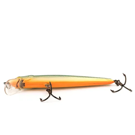 Rapala Husky Jerk 10 Señuelo, Oro/Verde, 10g, Suspendido, #11517
