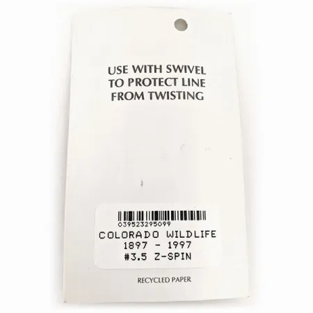 Wittmann Lures Z-Spin Anniversary Cucharilla, Plata/Azul/Oro, 5g, #11525