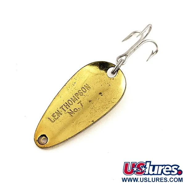 Len Thompson #7 Cucharilla, Five of Diamonds, 5g, Latón Brillo, #11533