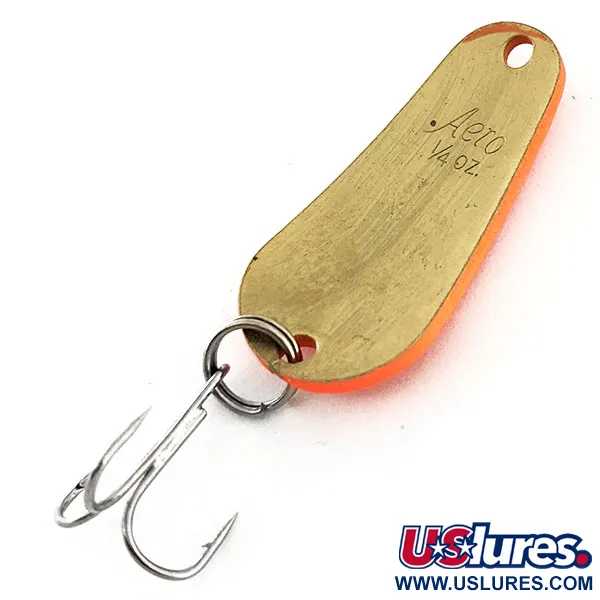 Aeroplane Spinner Aero UV Cucharilla, Naranja Fluorescente / Oro, 7g, UV, #11619