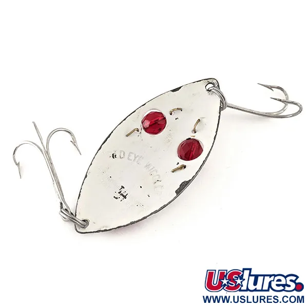 Hofschneider Red Eye Wiggler Cucharilla, Rojo/Blanco, 25g, Vidrio, #11541