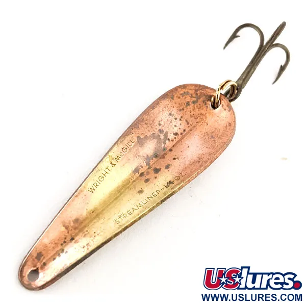 Wright & McGill Streamliner Cucharilla, Bronce, 7g, Vintage, #11544