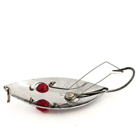 Hofschneider Weedless Red Eye Wiggler Cucharilla, Níquel/Rojo, 25g, #11561