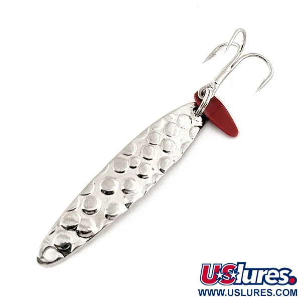 Bay de Noc Swedish Pimple 3 Cucharilla, Níquel martilleado, 6g, #11563