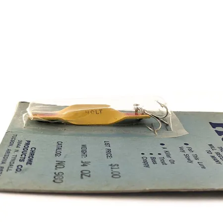Holt lures Vintage Cucharilla, Amarillo-Rojo, 7g, Chrome Products Co, #11567