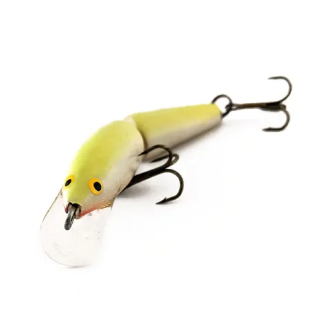 Rapala Jointed J9 Señuelo Articulado, Chartreuse, 7g, Balsa, #11572