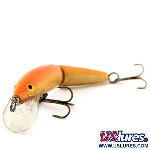 Rapala Jointed J9 Articulado, Naranja, 7g, Madera de Balsa, #11577