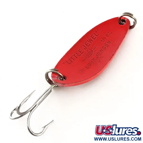 Luhr Jensen Little Jewel UV Cucharilla, Rojo, 7g, Acción UV, #11626
