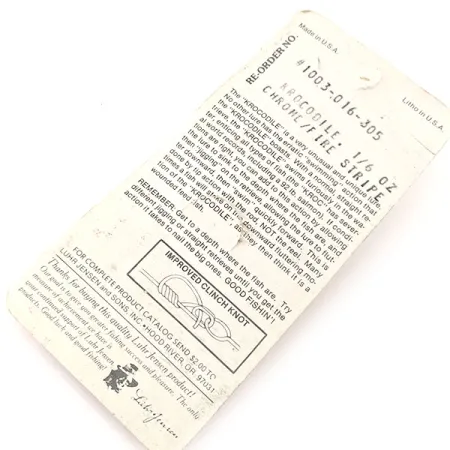 Luhr Jensen Krocodile Cucharilla, Níquel/Rojo, 4,7g, Fire Stripe, #1003