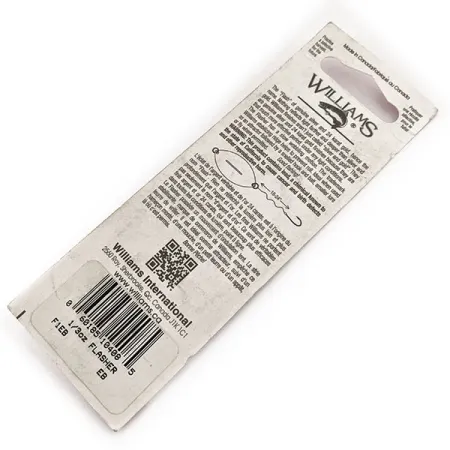 Williams Flasher F1 Cucharilla, Plateado / Azul, 9g, plateado, #11645