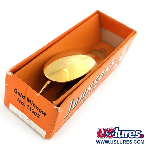 Weedless Johnson Silver Minnow Cucharilla, Oro, 21g, chapada, #11648