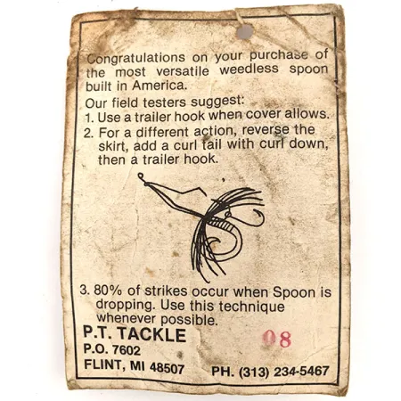 P.T. Tackle Weedless P.T. Spoon Cuchara, Níquel, 14g, #11649