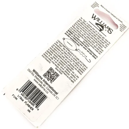 Williams Flasher F1 Cucharilla, Oro / Plata, 9g, Martillada, #11670