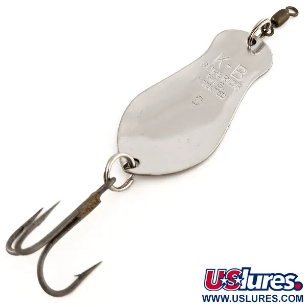 K-B Bait K-B Spoon 2 Cucharilla, Níquel, 14g, Vintage, #11654