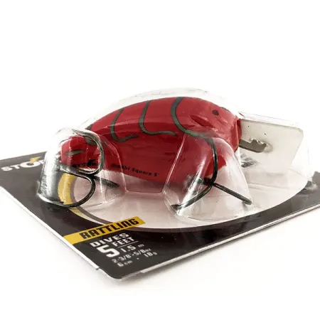 Storm Arashi Rattling Square 5 Crankbait, Red Craw, 18g, flotante, #11672