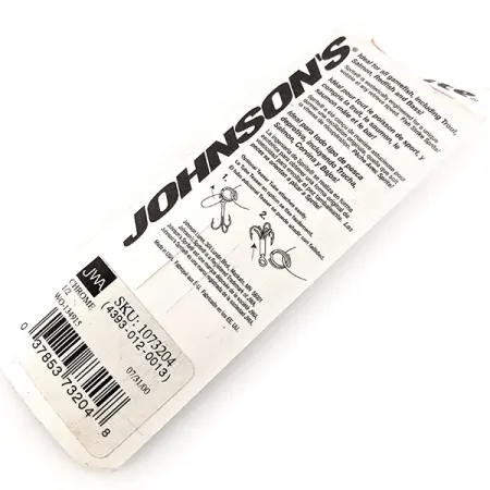 Johnson Sprite Cucharilla, Níquel, 14,2g, Aleta roja, #11673