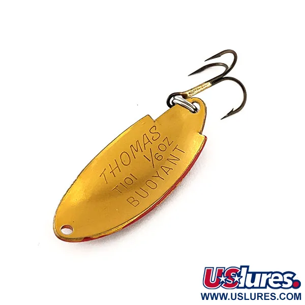 Thomas Buoyant Cucharilla, Rainbow Hammered Red, 5,3g, martilleada, #11696