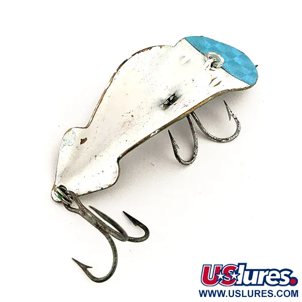 Buck Perry Spoonplug, 10g, Blanco / Verde / Azul Claro, Cucharilla #11700