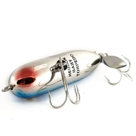 Heddon Baby Torpedo Señuelo Superficie, Azul Plata, 7g, Hélice, #11712