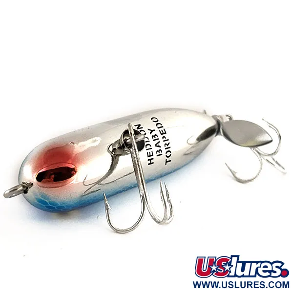 Heddon Baby Torpedo Señuelo Superficie, Azul Plata, 7g, Hélice, #11712