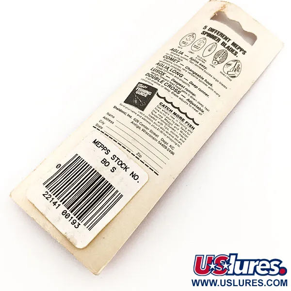 Mepps Aglia 0 Cucharilla, Plata, 2.5g, Tubo Rojo, #11761