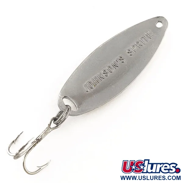 Johnson Sprite Cucharilla, Níquel / Amarillo, 10g, Vintage, #11763