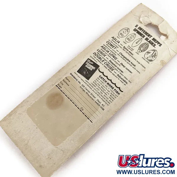 Mepps Aglia 1 dressed (squirrel tail) Spinner, Plata, 3.5g, #11774