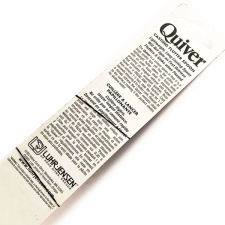 Luhr Jensen Quiver Cucharilla, Gris/Naranja, 39g, asimétrica, #11781