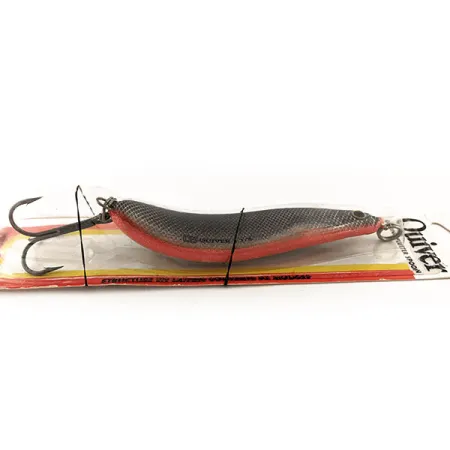 Luhr Jensen Quiver Cucharilla, Gris/Naranja, 39g, asimétrica, #11781
