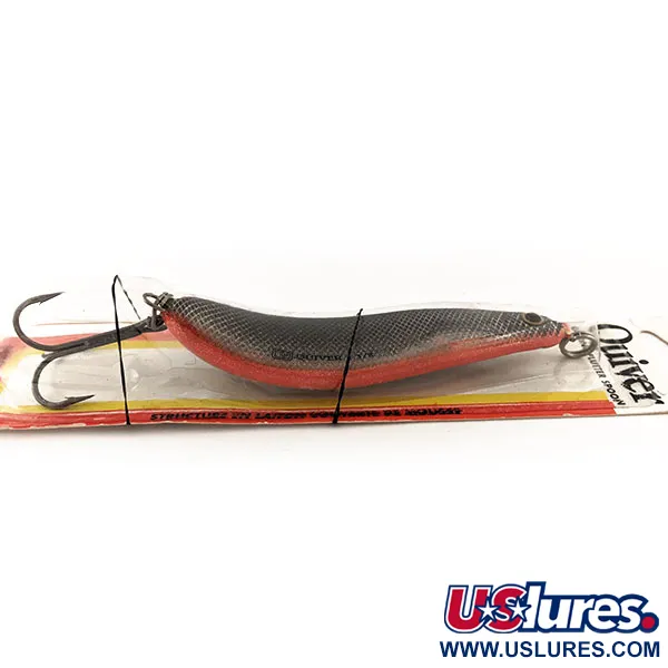 Luhr Jensen Quiver Cucharilla, Gris/Naranja, 39g, asimétrica, #11781