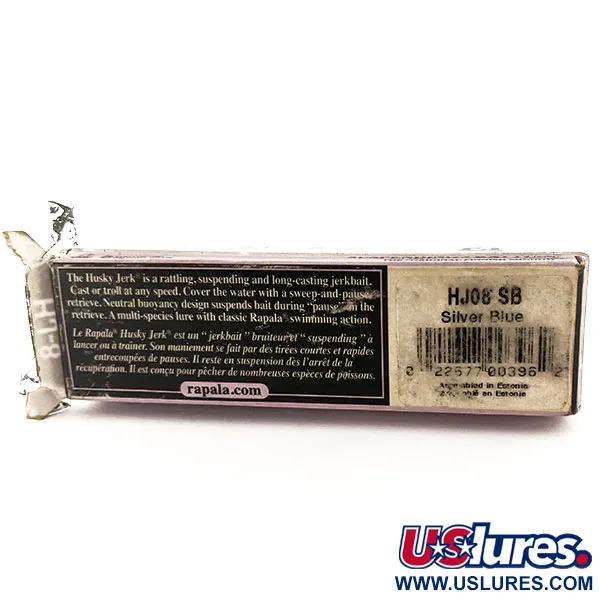 Rapala Husky Jerk 8 Señuelo, Plata Azul, 6g, suspending, #11789