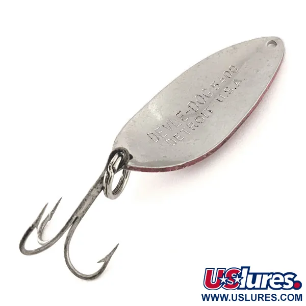 Dardevle Devle Dog 5400 Cucharilla, Rojo / Blanco / Níquel, 14g, #11797